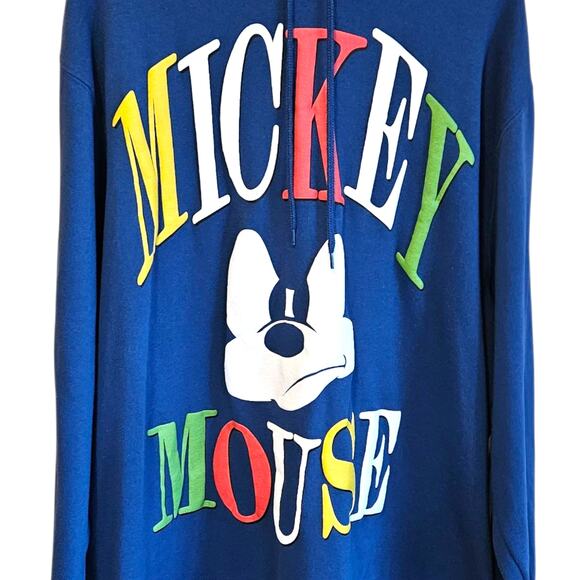Disney Mickey Mouse Hoodie Blue Pullover Sweatshirt Women's 3XL - Picture 3 of 7